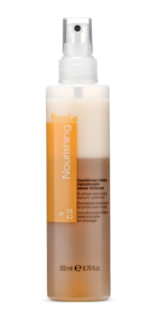Après-shampoing restructurant biphasé sans rinçage.